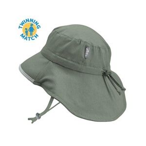Jan & Jul Olive Gro-With-Me Cotton Adventure Sun Hat Size Large 2 to 5 years old